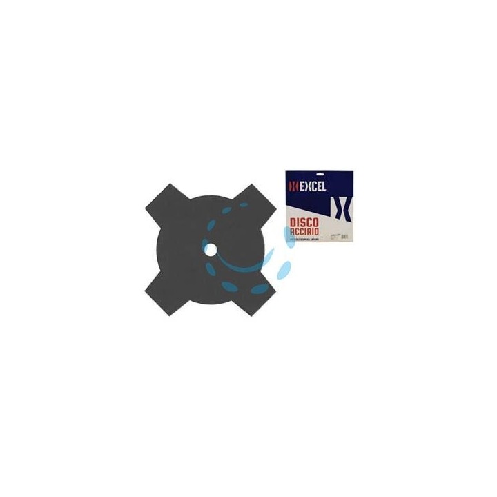 DISCO IN METALLO PER DECESPUGLIATORE A 4 DENTI 