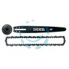 KIT BARRA CARVING+CATENA+CAMPANA FRIZIONE PER MOTOSEGA CM.25 - cm.25-10" - passo 1/4"-050" (mm.1,3)