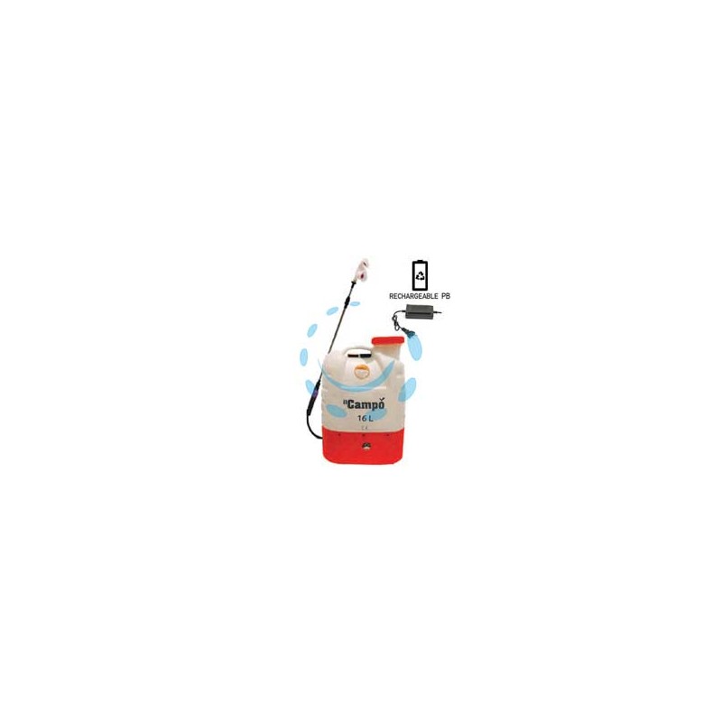 POMPA A ZAINO A BATTERIA PIOMBO 12V LT.16 - cm.38x18,5x52h.