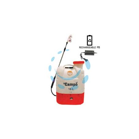 POMPA A ZAINO A BATTERIA PIOMBO 12V LT.16 - cm.38x18,5x52h.