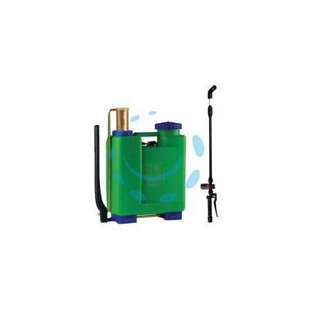 POMPA A ZAINO ROSY 12 LT.14,15 CON REGOLATORE POMPANTE OTTONE - con pompante in OTTONE
