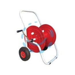 AVVOLGITUBO CARRELATO CON RUOTE PNEUMATICHE PORTATA MT.70 - capacità mt.70 di tubo ø esterno mm.27