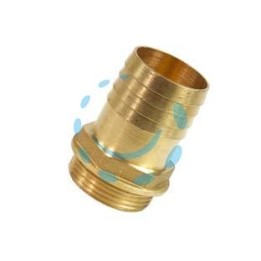 RACCORDO FILETTATO E PORTAGOMMA IN OTTONE - filetto M 3/4" portagomma ø mm.25