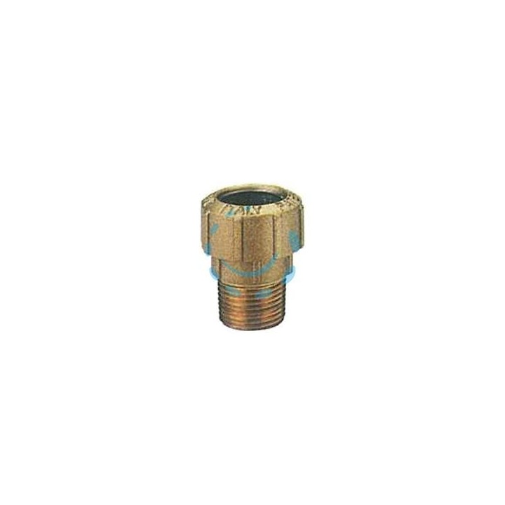 RACCORDO VX DRITTO MASCHIO PER TUBO POLIETILENE ART.015 - M 1/2" x ø mm.20