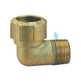 RACCORDO VX A "L" MASCHIO PER TUBO POLIETILENE ART.040 - M 1/2" x ø mm.20