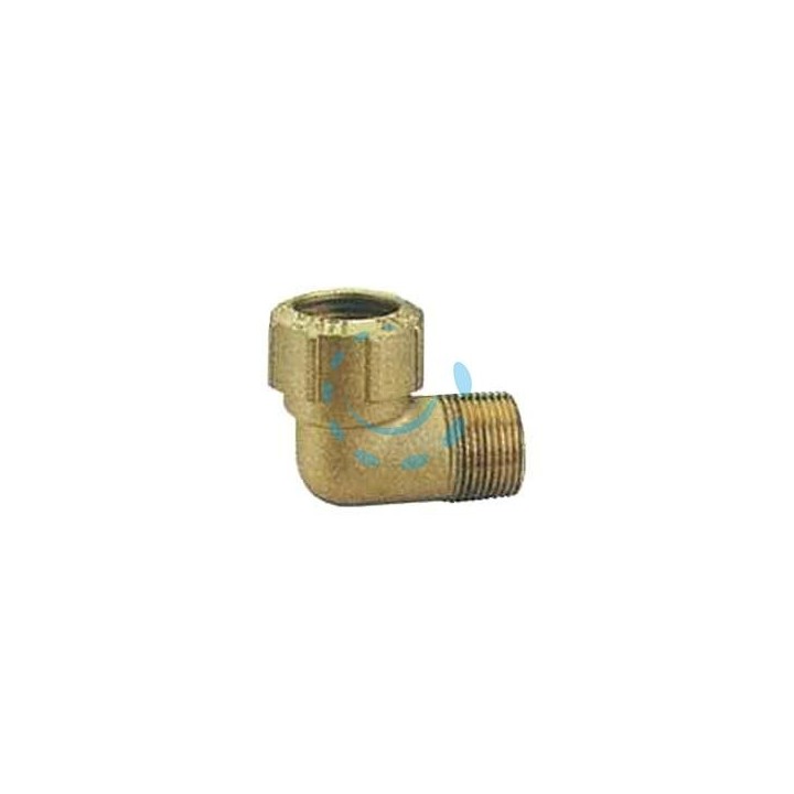 RACCORDO VX A "L" MASCHIO PER TUBO POLIETILENE ART.040 - M 1/2" x ø mm.20