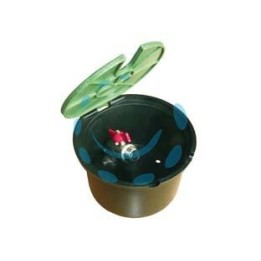POZZETTO PVC TONDO CON COPERCHIO E RUBINETTO - mm.210x130h 