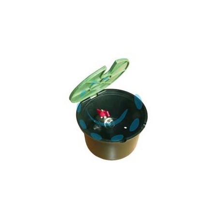 POZZETTO PVC TONDO CON COPERCHIO E RUBINETTO - mm.210x130h 