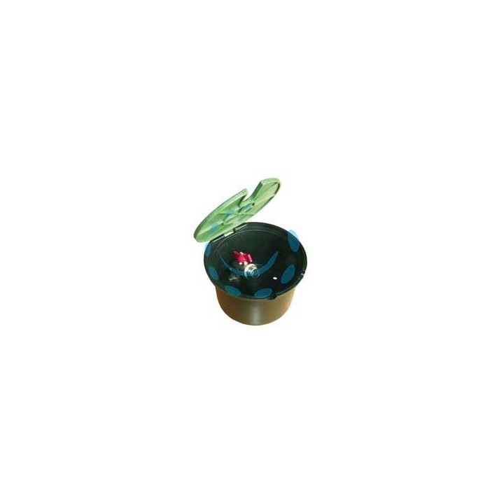 POZZETTO PVC TONDO CON COPERCHIO E RUBINETTO - mm.210x130h 