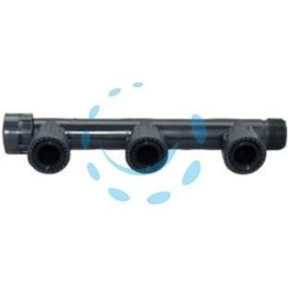 RACCORDI MANIFOLD PVC CON ORING - 3 uscite con ghiera 1"