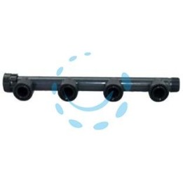 RACCORDI MANIFOLD PVC CON ORING - 4 uscite con ghiera 1"