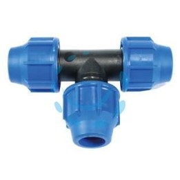 RACCORDO A COMPRESSIONE A "T" PN16 - ø mm.32x32x32