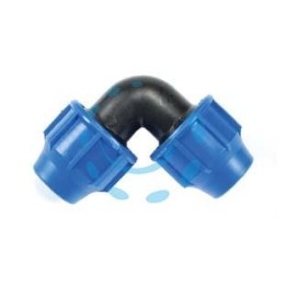RACCORDO A COMPRESSIONE GOMITO 90° PN16 - ø mm.25x25