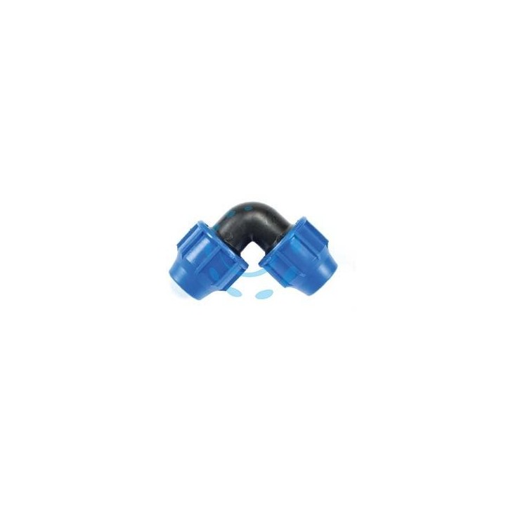 RACCORDO A COMPRESSIONE GOMITO 90° PN16 - ø mm.50X50