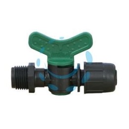 VALVOLA CILINDRO CON MASCHIO E ATTACCO RAPIDO IN POLIPROPILENE - ø mm.16x M 1/2"