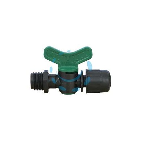 VALVOLA CILINDRO CON MASCHIO E ATTACCO RAPIDO IN POLIPROPILENE - ø mm.16x M 1/2"