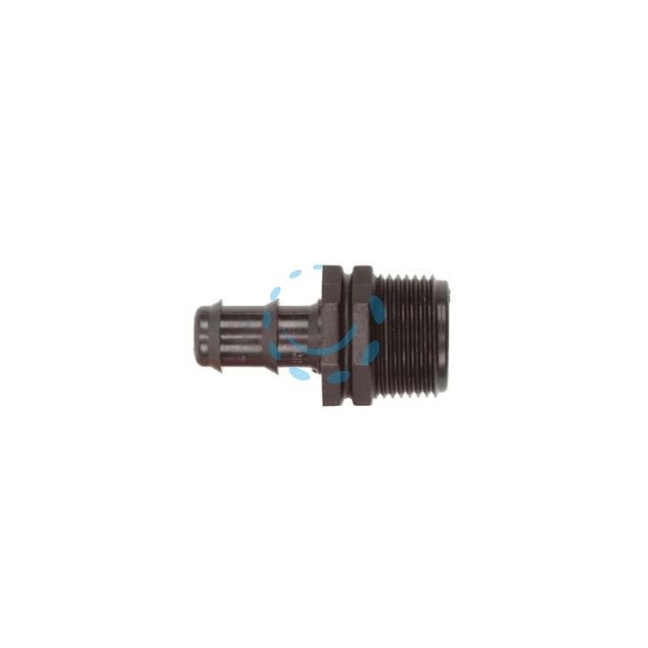 RACCORDO PORTAGOMMA CON FILETTO IN POLIPROPILENE - ø mm.25x M 1"
