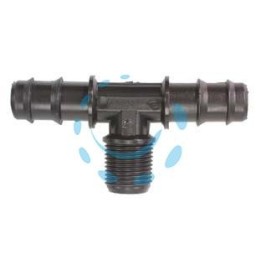 RACCORDO PORTAGOMMA "T" FILETTATO MASCHIO - ø mm.20x20xM 1/2"
