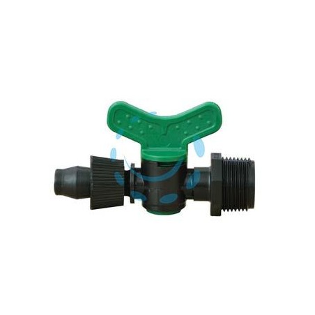 VALVOLA CILINDRO PER ALA CON FILETTO MASCHIO IN POLIPROPILENE - ø mm.16xM 3/4"