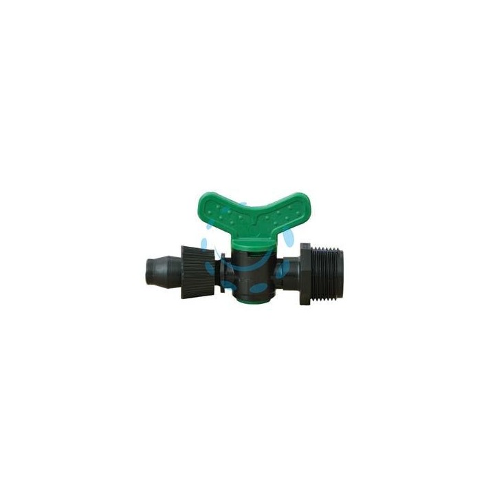VALVOLA CILINDRO PER ALA CON FILETTO MASCHIO IN POLIPROPILENE - ø mm.16xM 3/4"