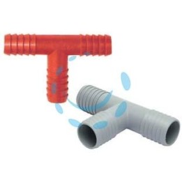 RACCORDI PORTAGOMMA "T" IN PLASTICA - ø mm.16
