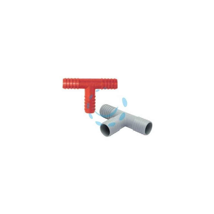 RACCORDI PORTAGOMMA "T" IN PLASTICA - ø mm.25