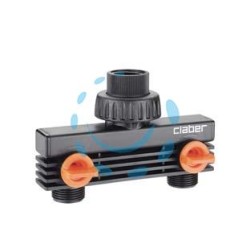 PRESA A 2 VIE M 3/4” CON RUBINETTI DI REGOLAZIONE - sfuso 8590