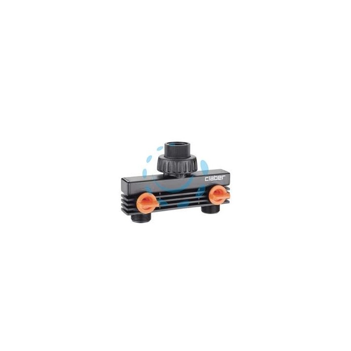 PRESA A 2 VIE M 3/4” CON RUBINETTI DI REGOLAZIONE - sfuso 8590