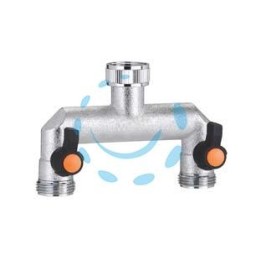 PRESA A 2 VIE REGOLABILI M 3/4” METAL-JET IN BLISTER 9601 