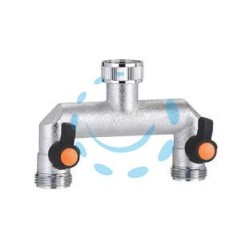 PRESA A 2 VIE REGOLABILI M 3/4” METAL-JET IN BLISTER 9601 