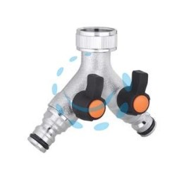 PRESA A 2 VIE REGOLABILI F 3/4” METAL-JET IN BLISTER 9602 