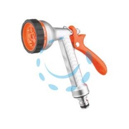 IDROPISTOLA BASIC METAL MULTIFUNZIONE CON REGOLAZIONE IN BLISTER 9618 