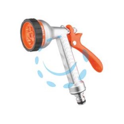 IDROPISTOLA BASIC METAL MULTIFUNZIONE CON REGOLAZIONE IN BLISTER 9618 