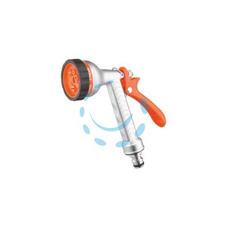 IDROPISTOLA BASIC METAL MULTIFUNZIONE CON REGOLAZIONE IN BLISTER 9618 