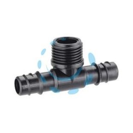 RACCORDO PER MICROIRRIGAZIONE TUBO 1/2" A 3 VIE M 1/2" IN BL. 91072 