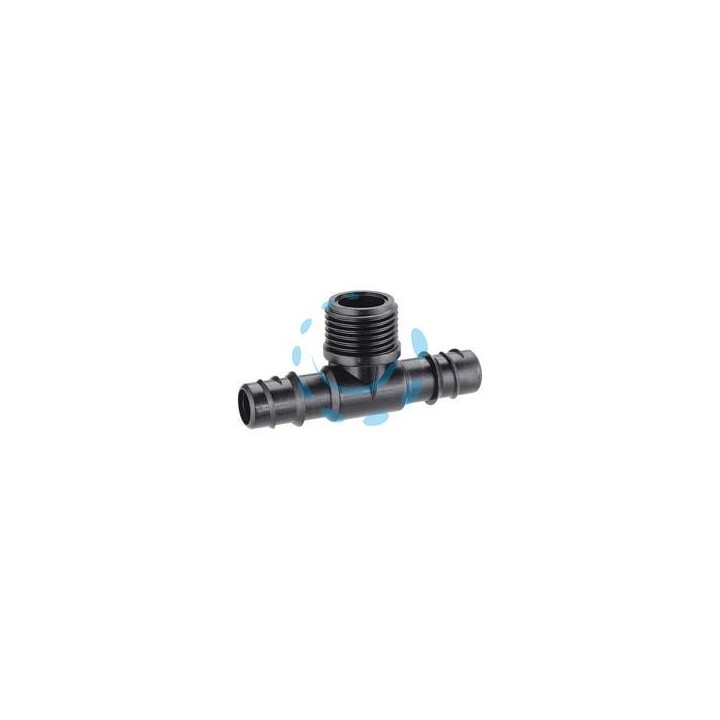 RACCORDO PER MICROIRRIGAZIONE TUBO 1/2" A 3 VIE M 1/2" IN BL. 91072 