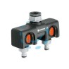 PRESA RUBINETTO A 2 VIE CON INNESTI RAPIDI - per rubinetti da 3/4"-1" in blister (8193-20)