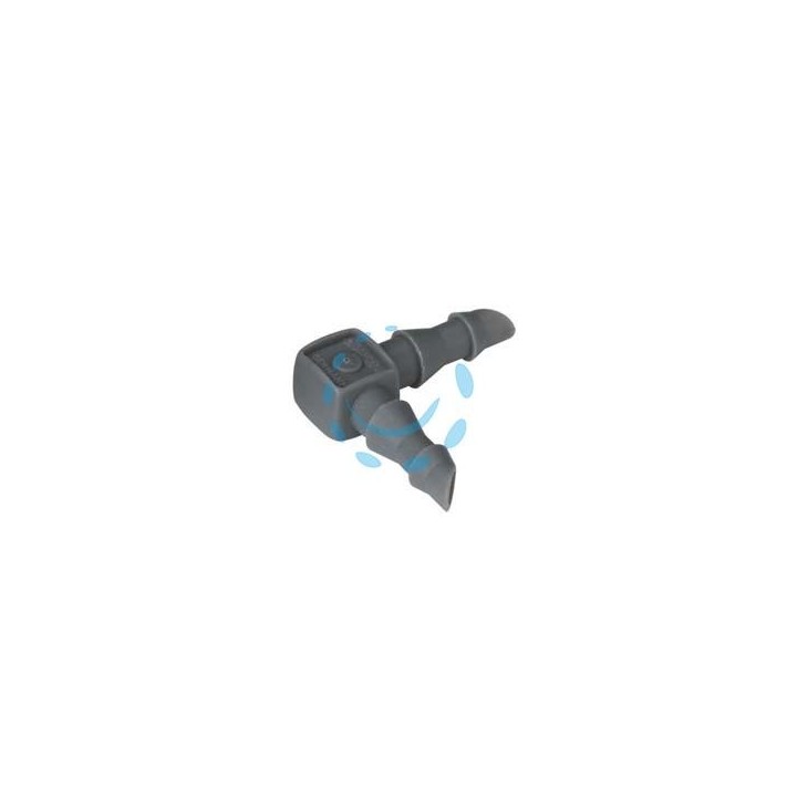 RACCORDO A L PER TUBO DA 3/16" PER MICROIRRIGAZIONE - conf.pz.10 in blister (13126-20)