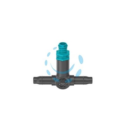 GOCCIOLATORE IN LINEA 2 LT/H PER TUBO DA 3/16" PER MICROIRRIGAZIONE - 2 lt./h. conf. pz.10 in blister (1343-26)