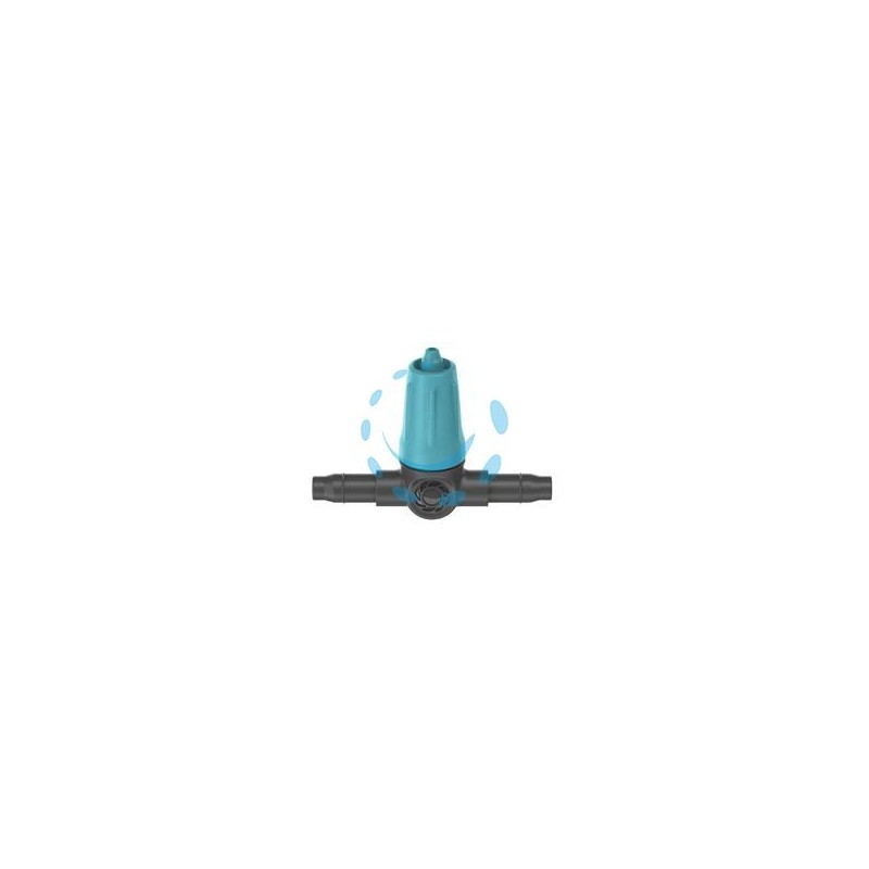 GOCCIOLATORE IN LINEA REGOLABILE PER TUBO 3/16" PER MICROIRRIGAZIONE - 0-10 lt./h. conf. pz.15 in blister (13315-26)