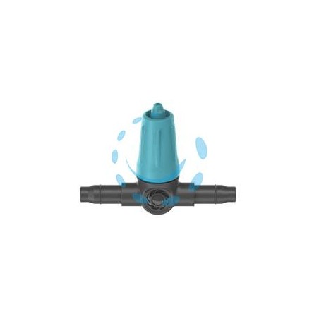 GOCCIOLATORE IN LINEA REGOLABILE PER TUBO 3/16" PER MICROIRRIGAZIONE - 0-10 lt./h. conf. pz.15 in blister (13315-26)