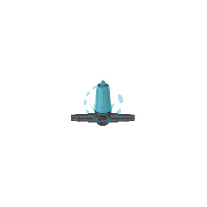 GOCCIOLATORE IN LINEA REGOLABILE PER TUBO 3/16" PER MICROIRRIGAZIONE - 0-10 lt./h. conf. pz.15 in blister (13315-26)