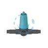 GOCCIOLATORE IN LINEA REGOLABILE PER TUBO 3/16" PER MICROIRRIGAZIONE - 0-10 lt./h. conf. pz.15 in blister (13315-26)