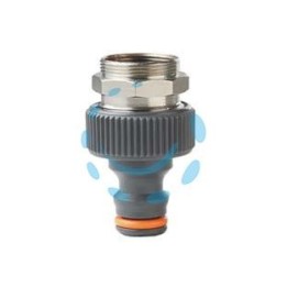 PRESA RUBINETTO CON ADATTATORE IN METALLO - 3/4" est M24x1 int M22x1 - blister - 80002431