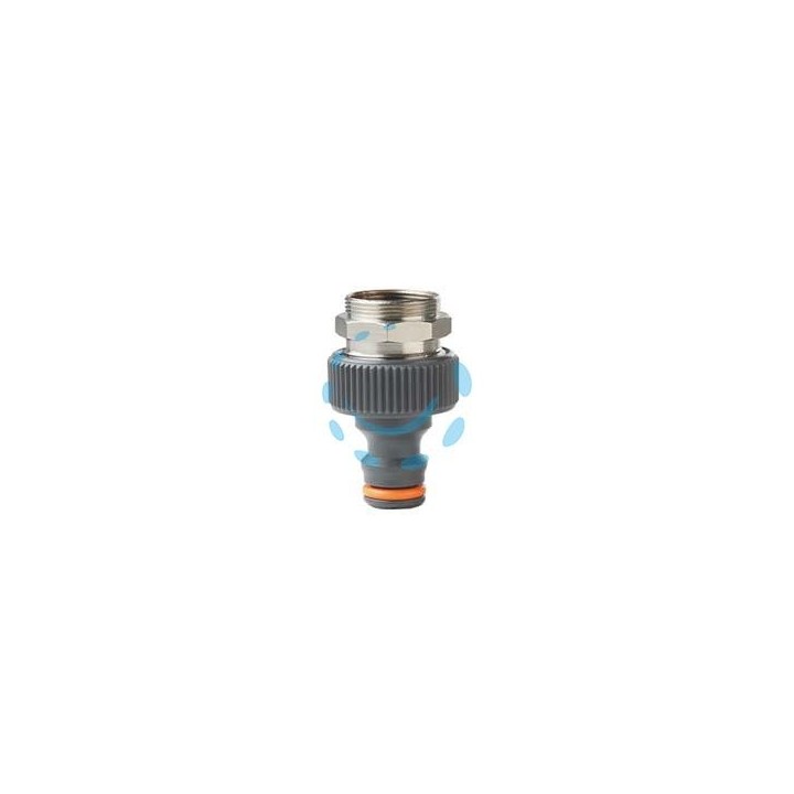 PRESA RUBINETTO CON ADATTATORE IN METALLO - 3/4" est M24x1 int M22x1 - blister - 80002431