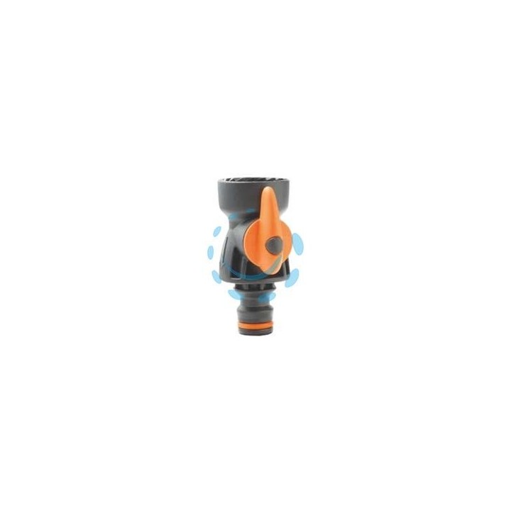 RUBINETTO A SFERA CON REGOLATORE DI FLUSSO - F ø 3/4" mm.20x27 - blister - 80005001