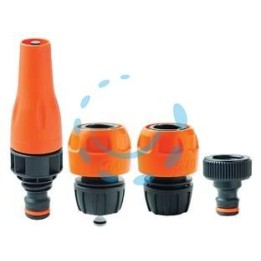 LANCIA DRITTA IN KIT CON PRESA RUBINETTO E RACCORDI PORTAGOMMA - blister 80005422