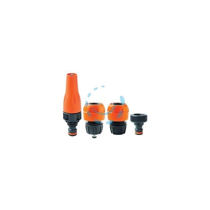 LANCIA DRITTA IN KIT CON PRESA RUBINETTO E RACCORDI PORTAGOMMA - blister 80005422