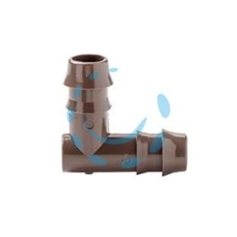 RACCORDO INNESTO "GOMITO" PER TUBO COLLETTORE DA MM.14X16 - in blister da pz.10 - 80006287