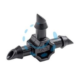 RACCORDO INNESTO "T" PER TUBO CAPILLARE DA MM.4X6 - in blister da pz.10 - 80006282